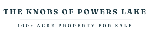 the knobs of powers lake property logo