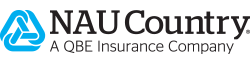 The nau country logo is a qbe insurance company.