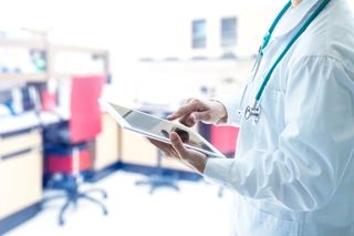 Doctor Using a Tablet — Ada, OK —  Southern Oklahoma Urology