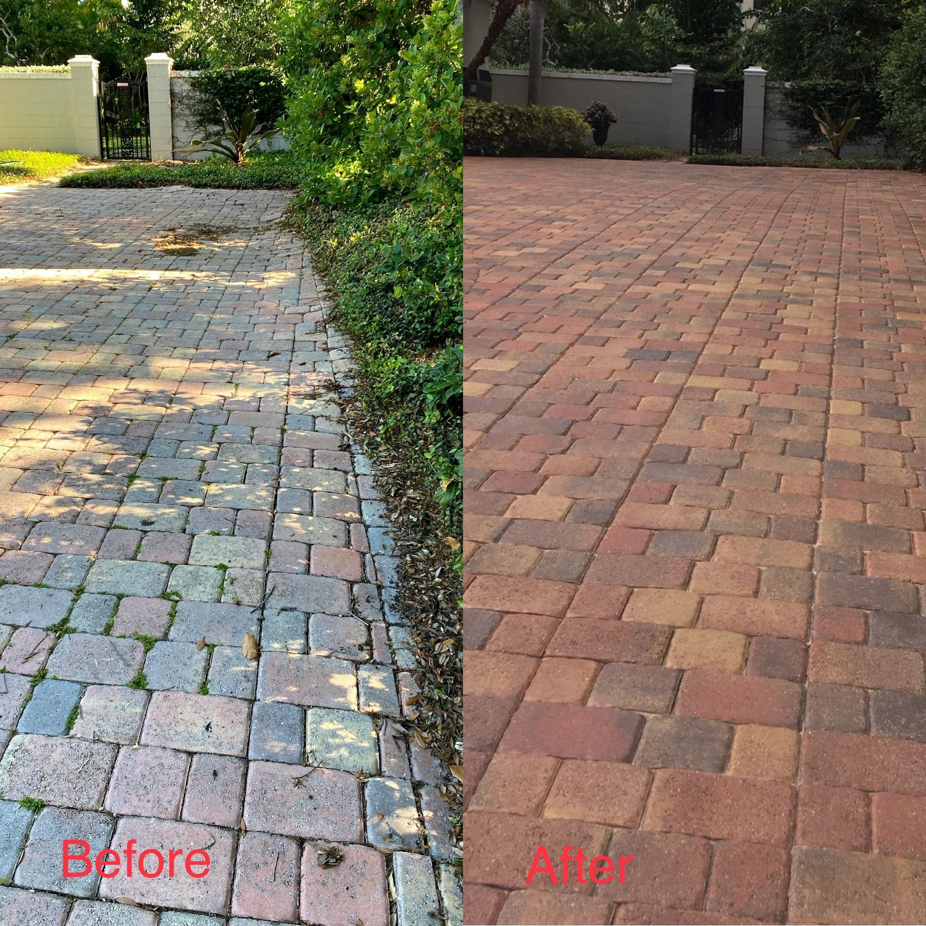 Clean and seal before and after in Tampa, FL