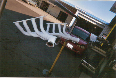 Custom Header — White Painted Headers in Bakersfield, CA