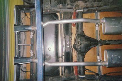 Customizable Exhaust Services — Black Vintage Car Mufflers in Bakersfield, CA