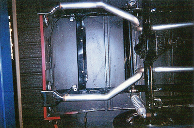 Personalized Exhausts Custom  — Red Striped Car Muffler in Bakersfield, CA