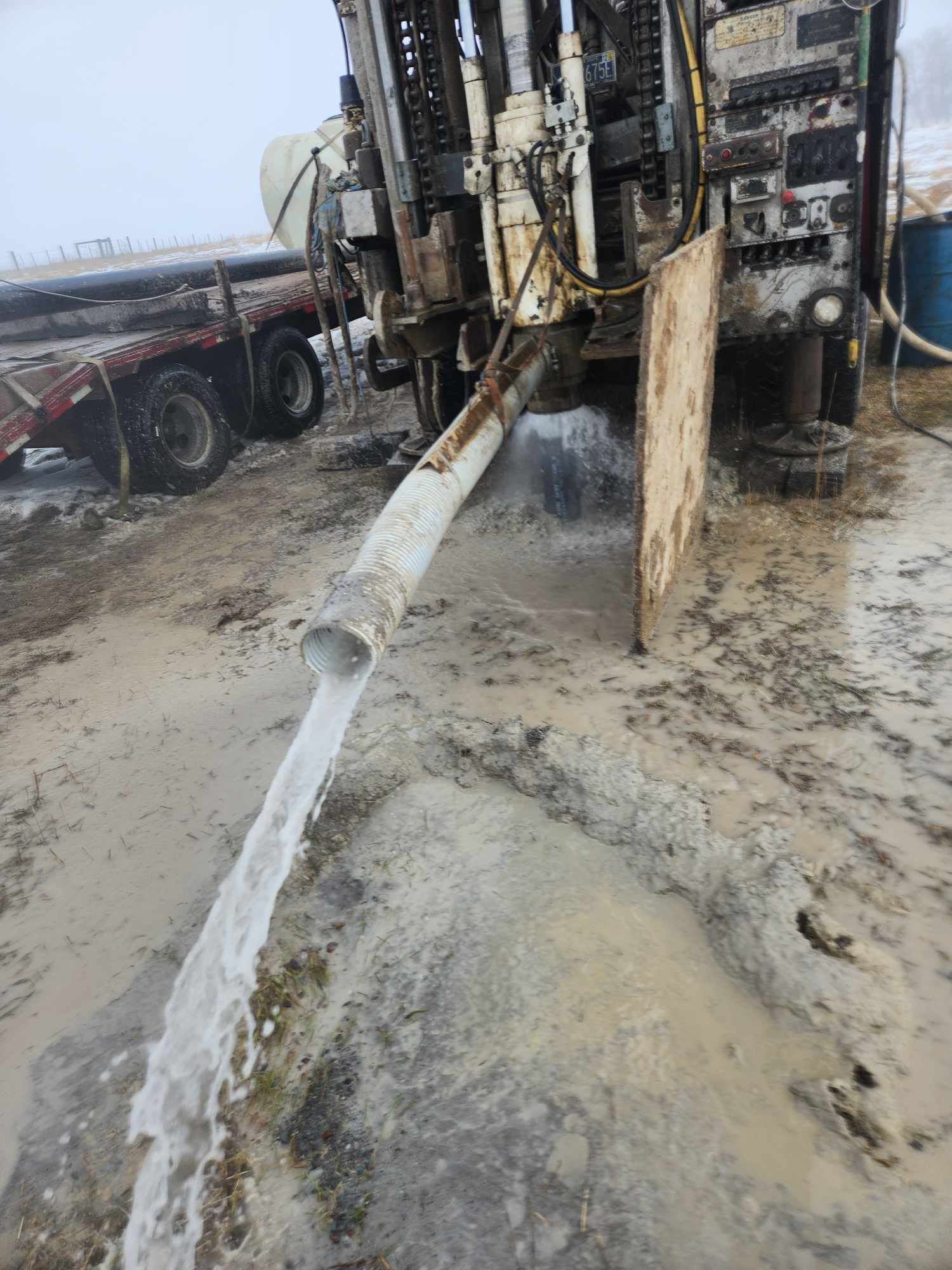 A Machine Is Pumping Water | Thompson Falls, MT | North Star Drilling Inc.