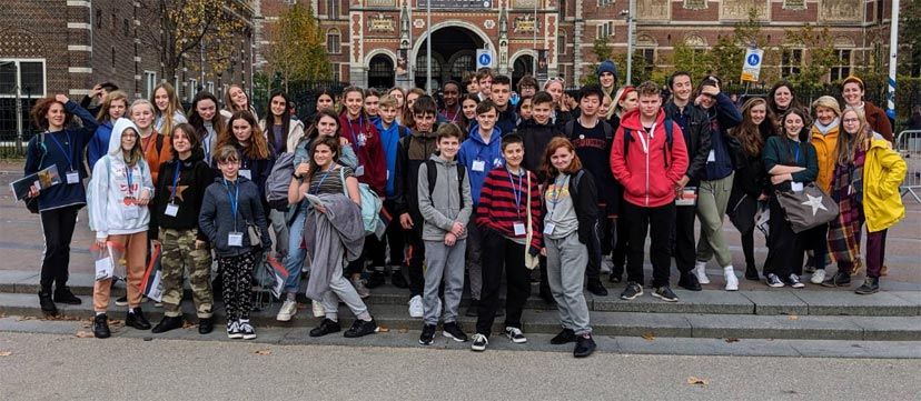 Students on Amsterdam trip