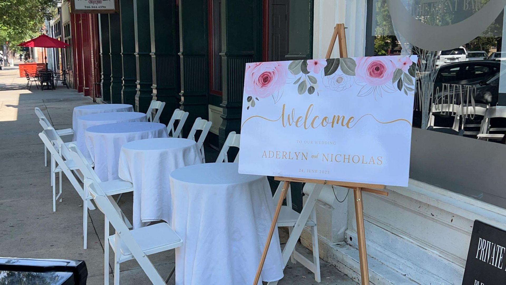 Wedding Welcome Sign - Augusta, GA - Toaste