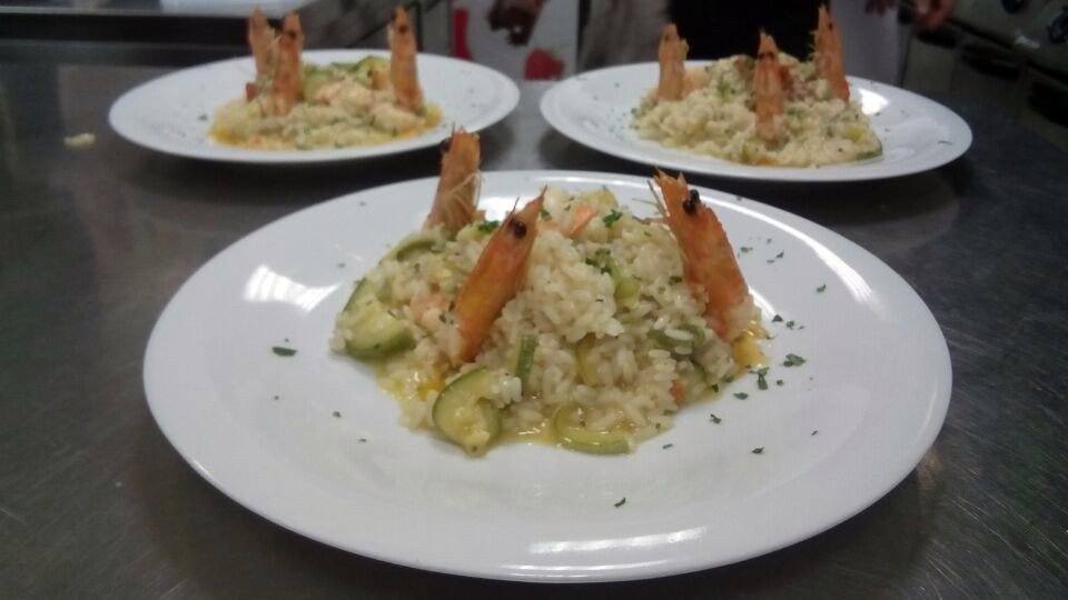 Risotto gamberi e zucchine