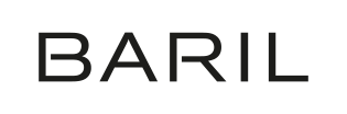 Le mot « BARIL » dans une police noire minimaliste.
