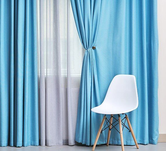 Blue Curtains — Curtains in Lismore, NSW
