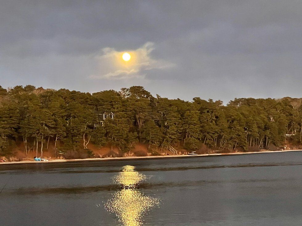Full Moon Over Schoolhouse Pond
