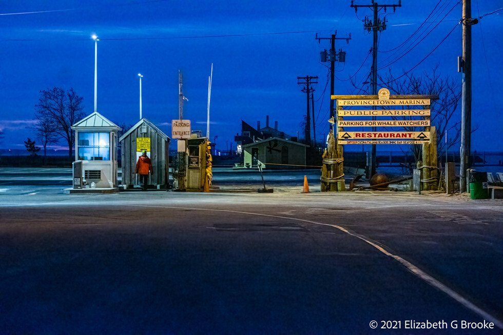 Spooky Man by the Parking Lot