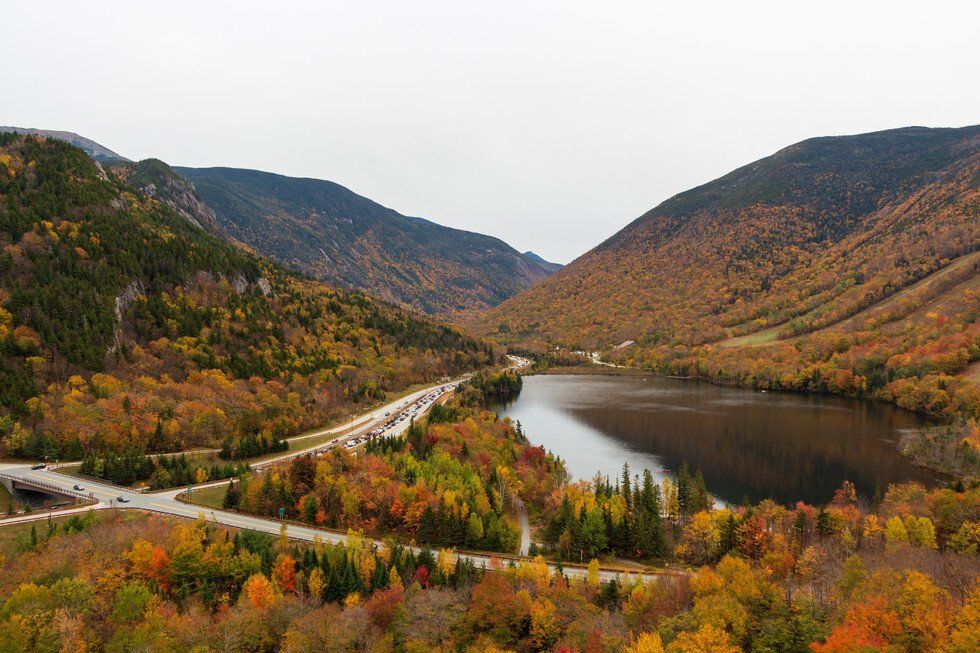 Franconia Notch In Color