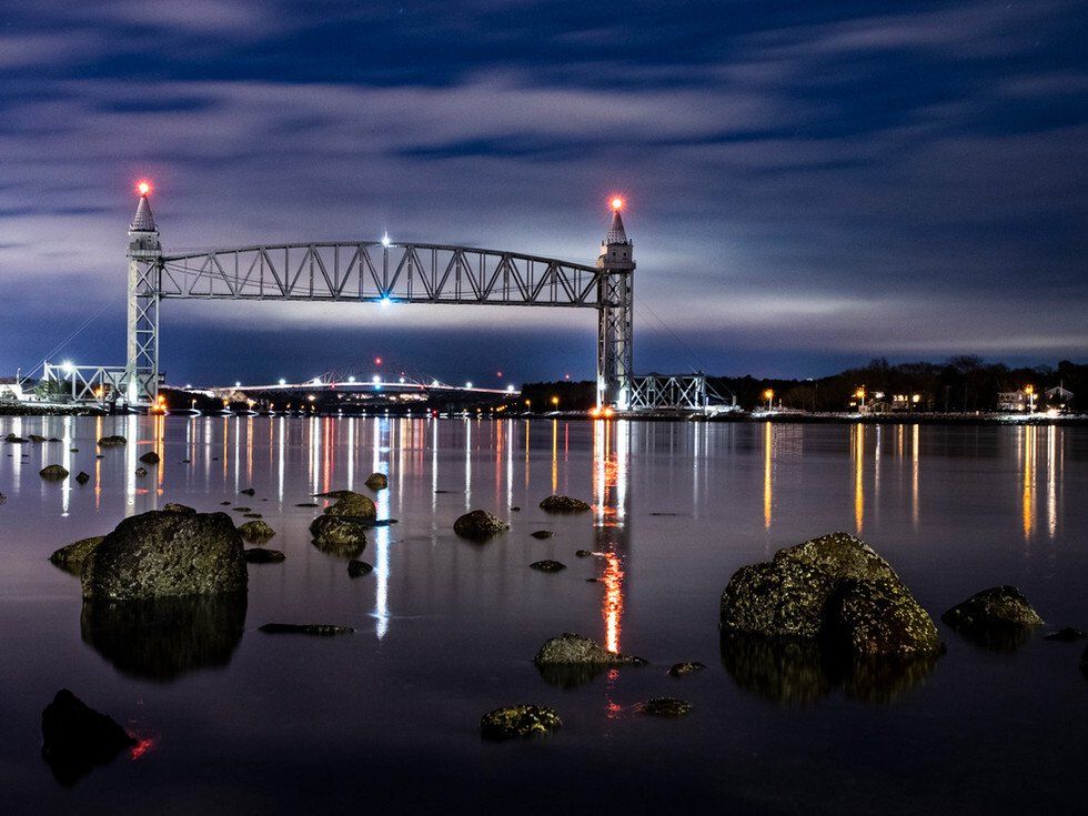 Railroad Bridge Blue Hour