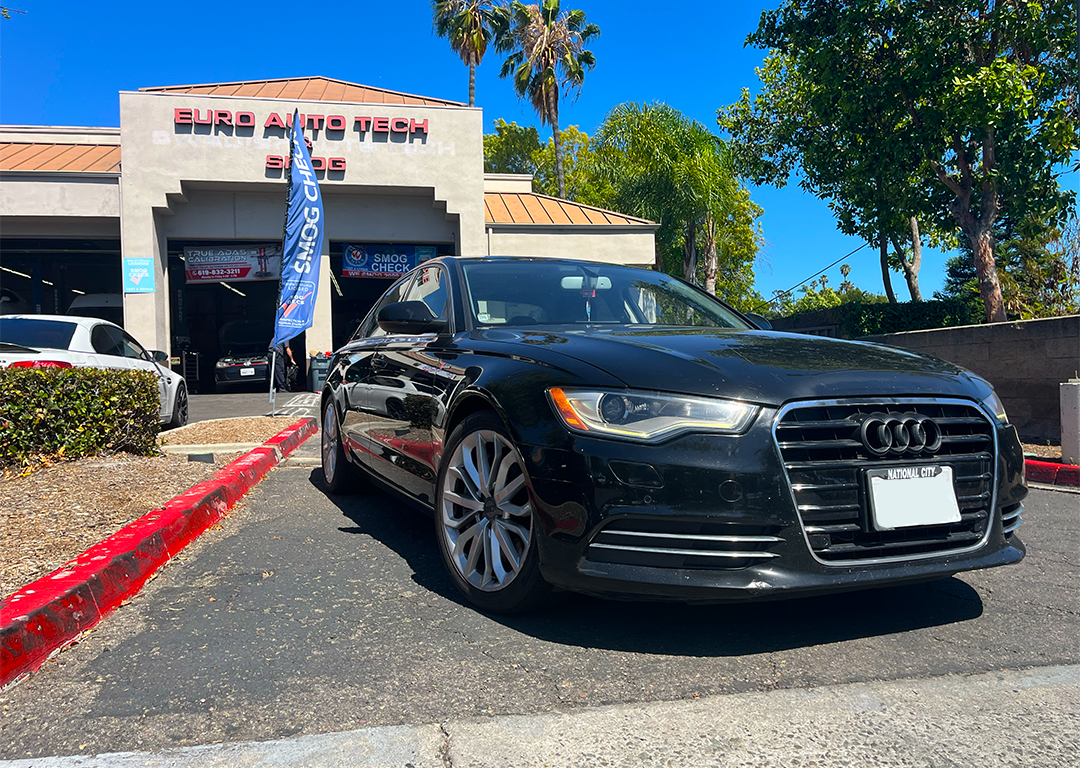 2012 Audi A6 Quattro parked outside | Euro Auto Tech & Smog