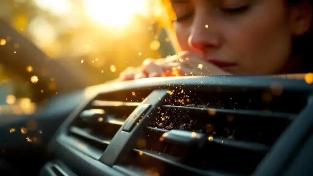 Pollen coming from AC of inside of the car (AI-Generated) | Euro Auto Tech & Smog