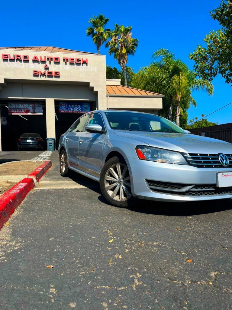 Volkswagen Passat parked outside of our shop | Euro Auto Tech & Smog