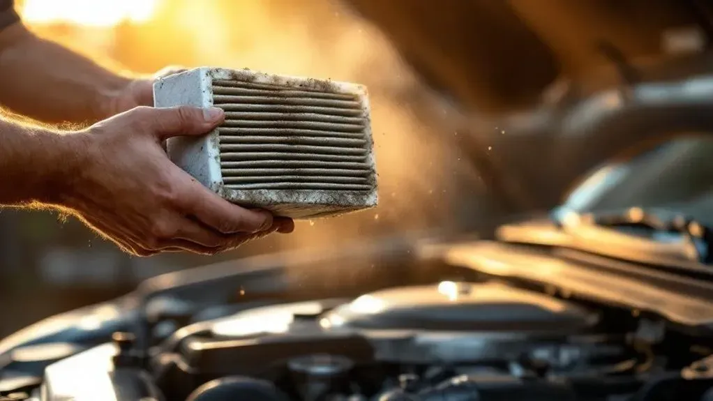 Technician taking out dirty air filter (AI-Generated) | Euro Auto Tech & Smog