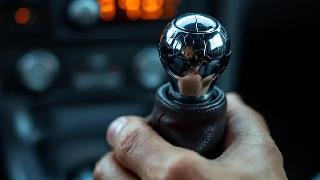 Up close to gear stick inside of vehicle (AI-Generated) | Euro Auto Tech & Smog