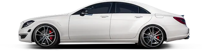 White 2012 Mercedes-Benz side profile view | Euro Auto Tech & Smog