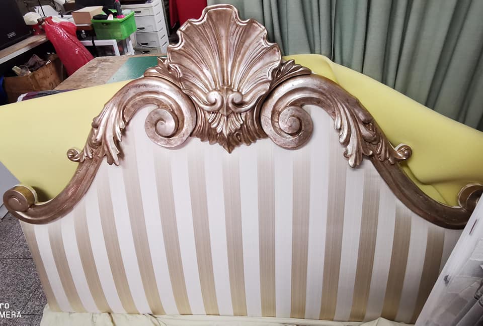 rifasciatura poltrona a righe