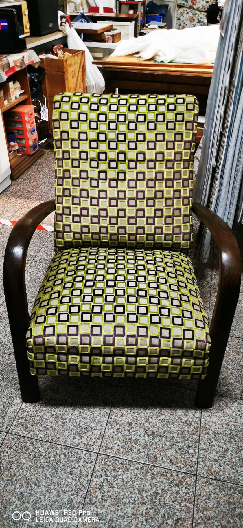 rifacimento imbottitura e fodera seduta poltrona