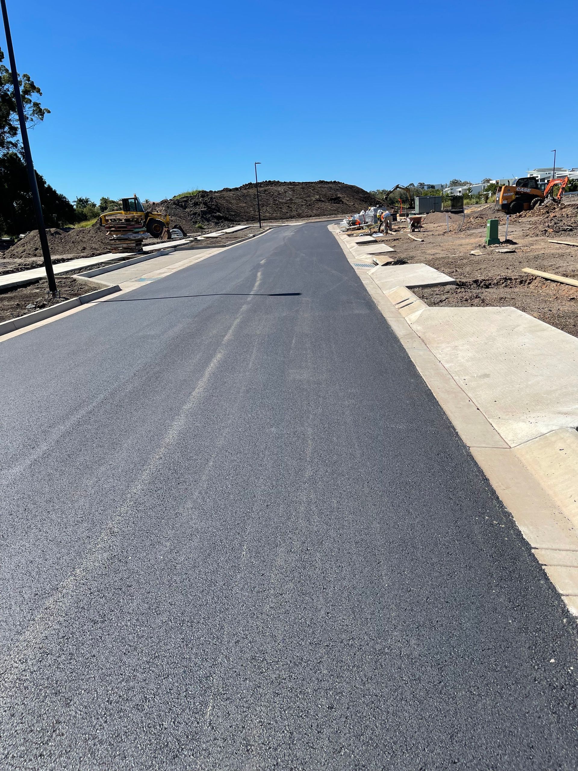 Fresh Asphalt on a trail — Appian Roads In Urangan, QLD