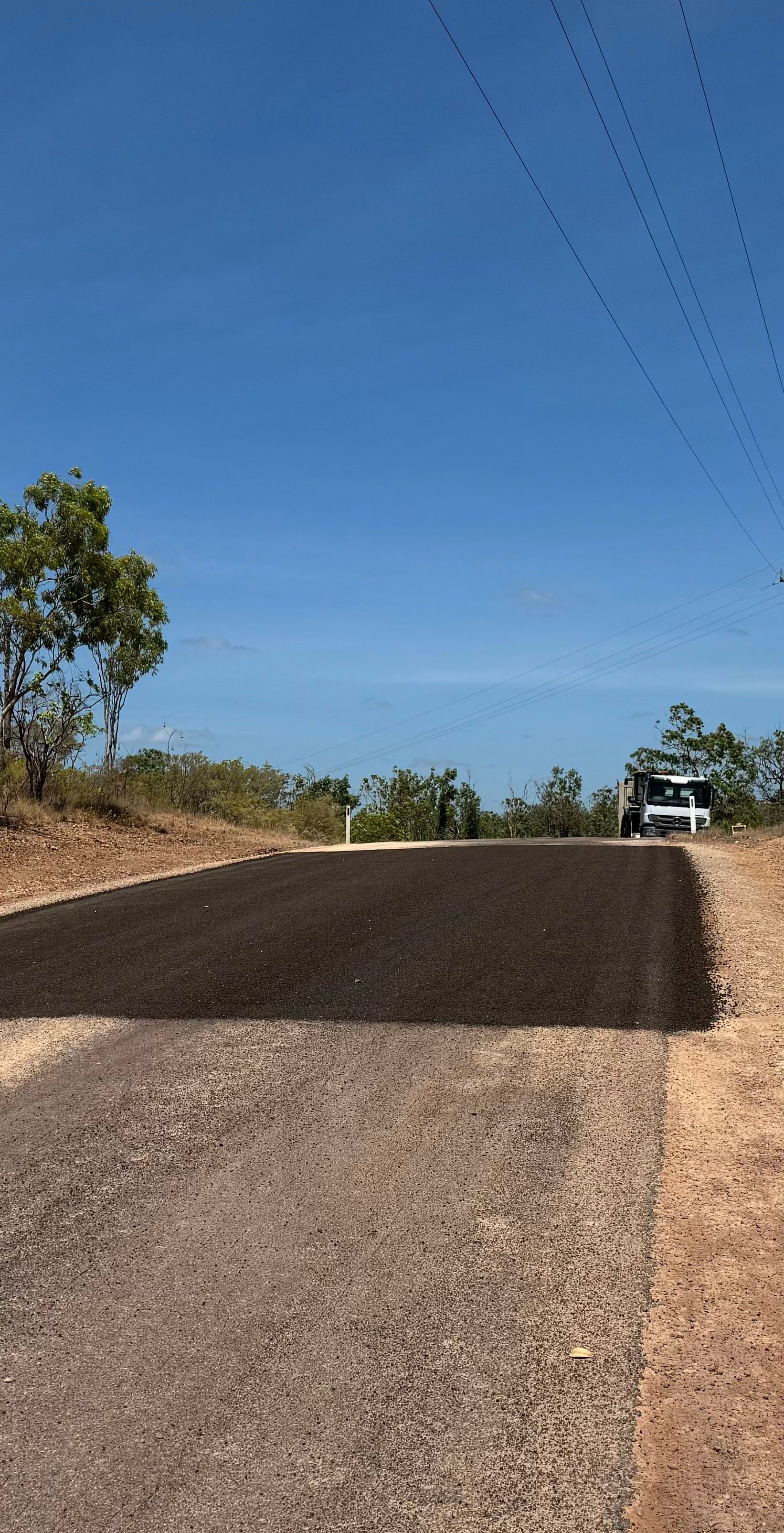 Fresh Asphalt on a trail — Appian Roads In Urangan, QLD