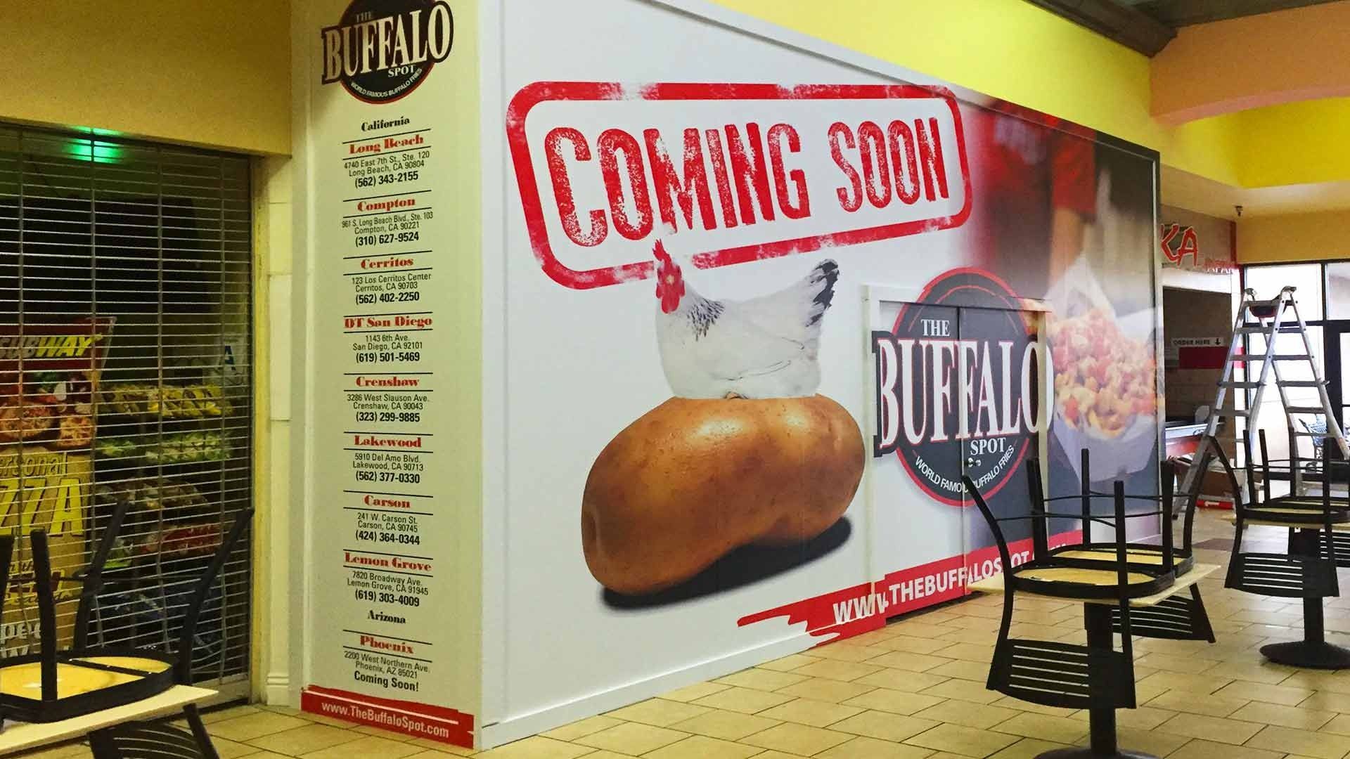 A storefront interior with a 