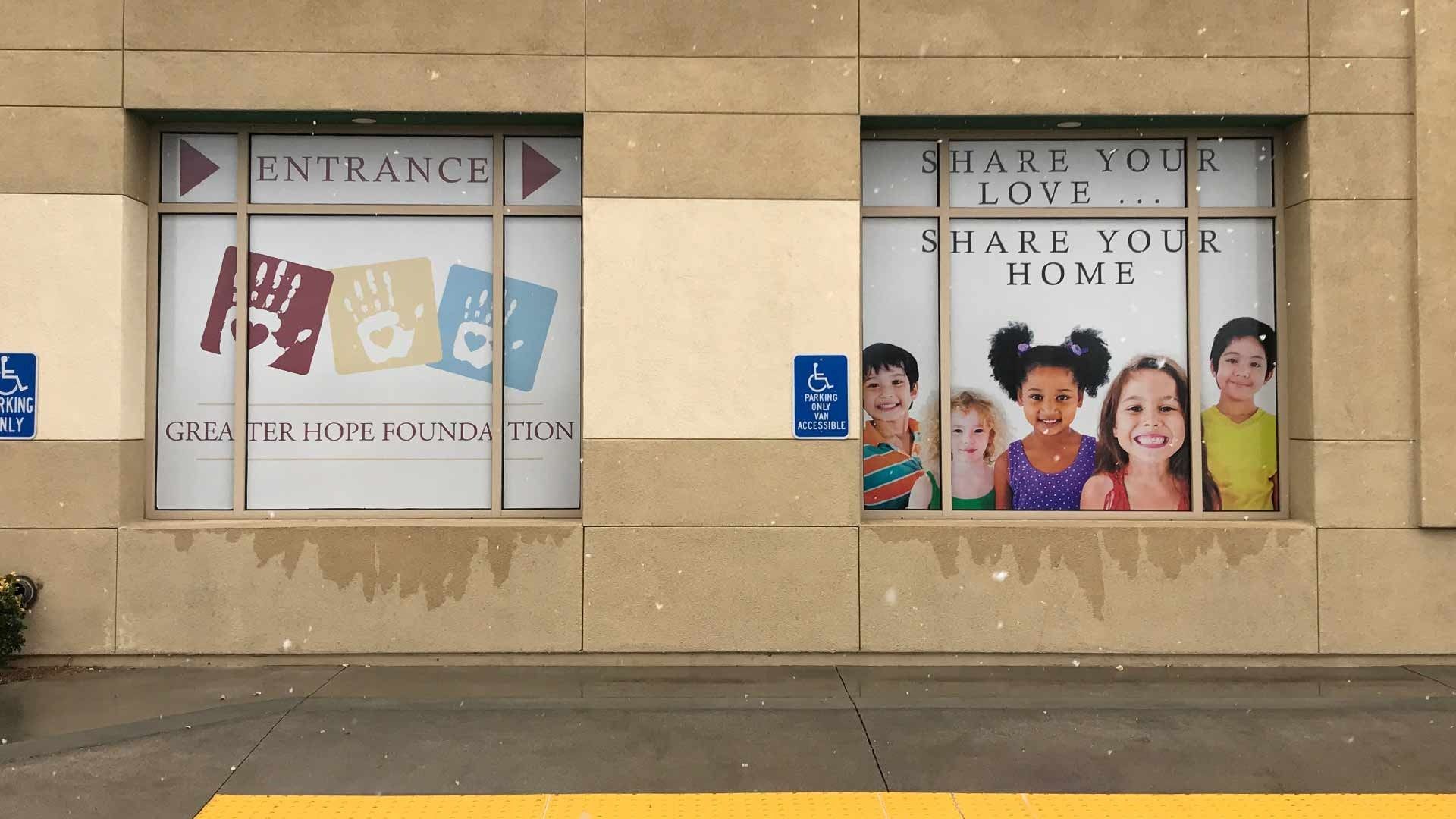 Building exterior with windows featuring 