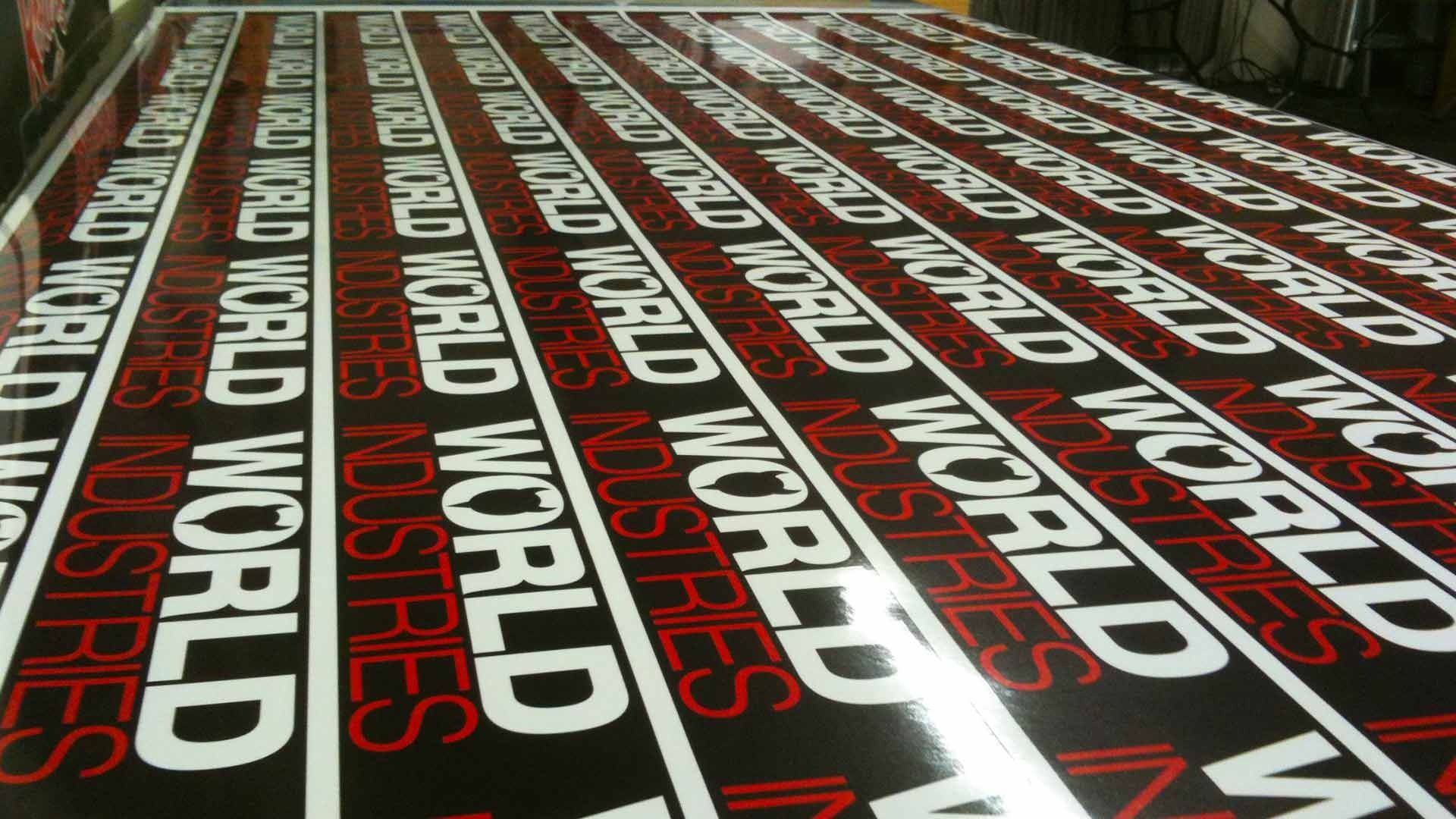 A repeating pattern of the text 