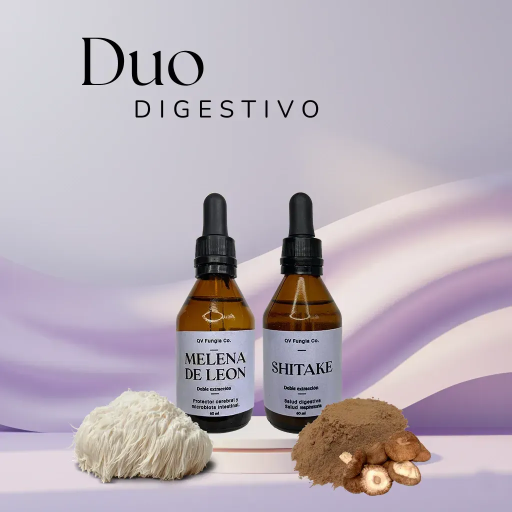 Dos frascos marrones con gotero, etiquetados como 