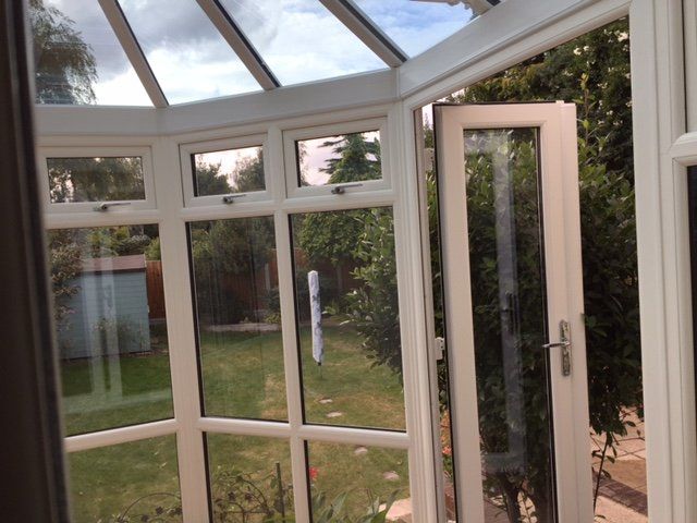 glass roof and frames