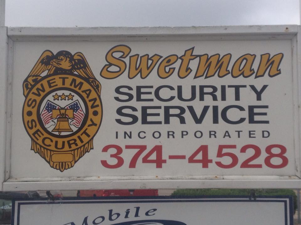 Swetman Security Service Signage — Biloxi, MS — Swetman Security Service Incorporated — Biloxi, MS — Swetman Security Service Incorporated