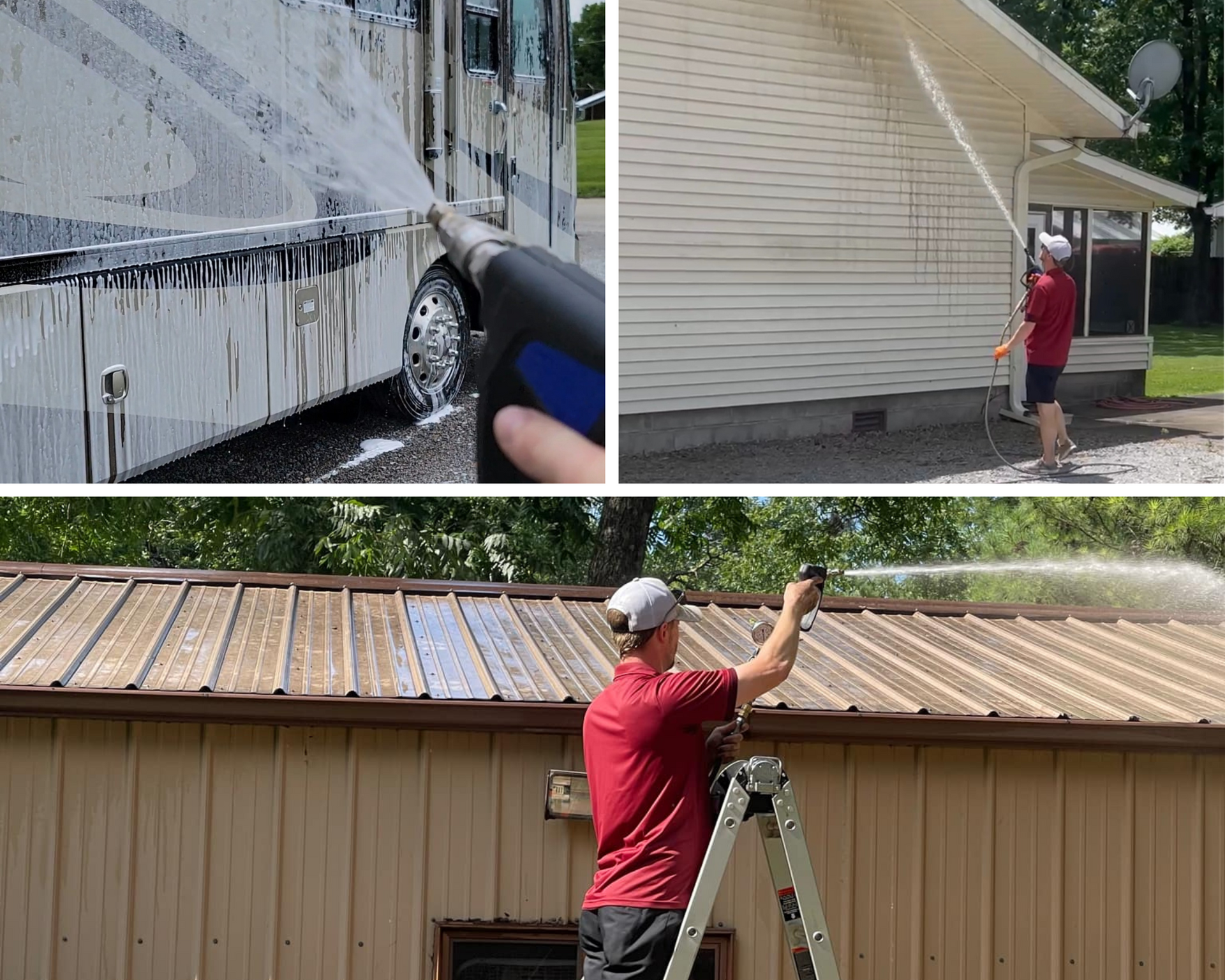 Wooden Deck In A Garden — Grayville, IL — Thompson’s Pressure Washing