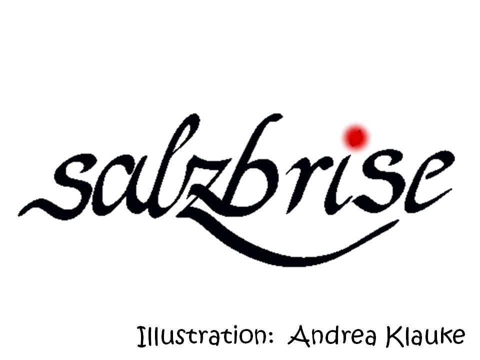Ein Logo für Salzbrise mit einer Illustration von Andrea Klauke