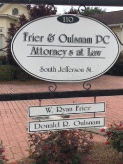 Frier & Oulsnam PC signage