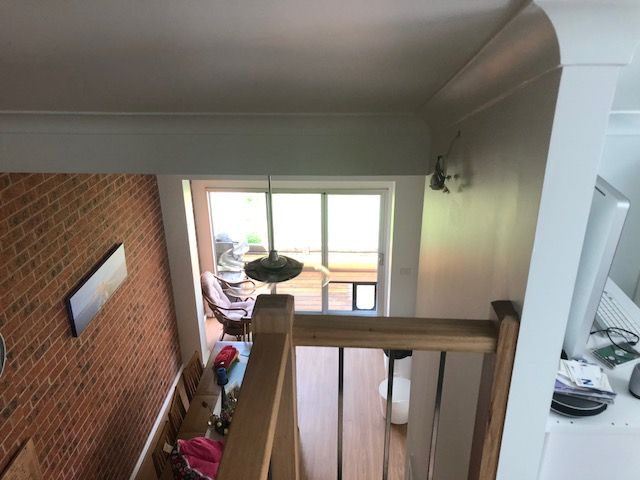 Aerial View of a Staircase Leading to a Living Room — Hancock Construction & Maintenance in Cessnock, NSW
