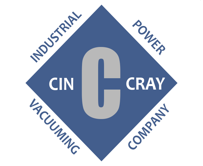 cin cray power vacuuming logo