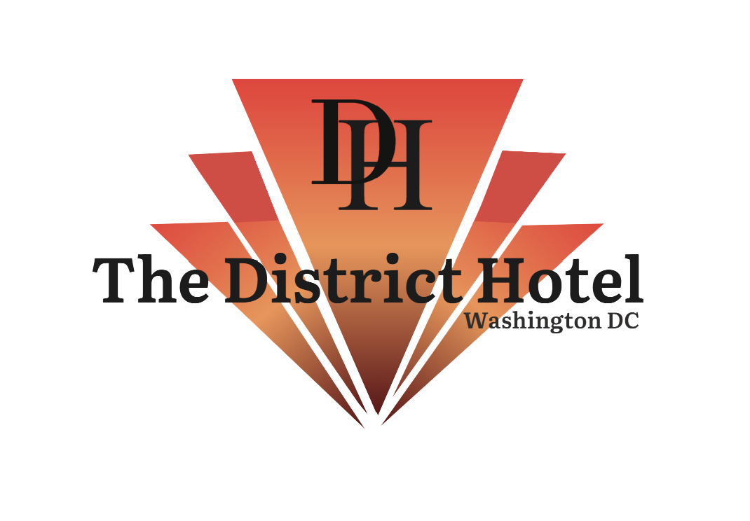 A logo for the district hotel in washington dc