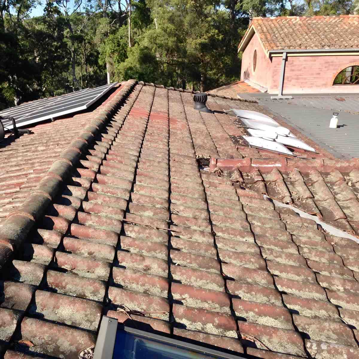 A Roof With A Lot Of Tiles On It — In-Time Roofing In Newcastle, NSW