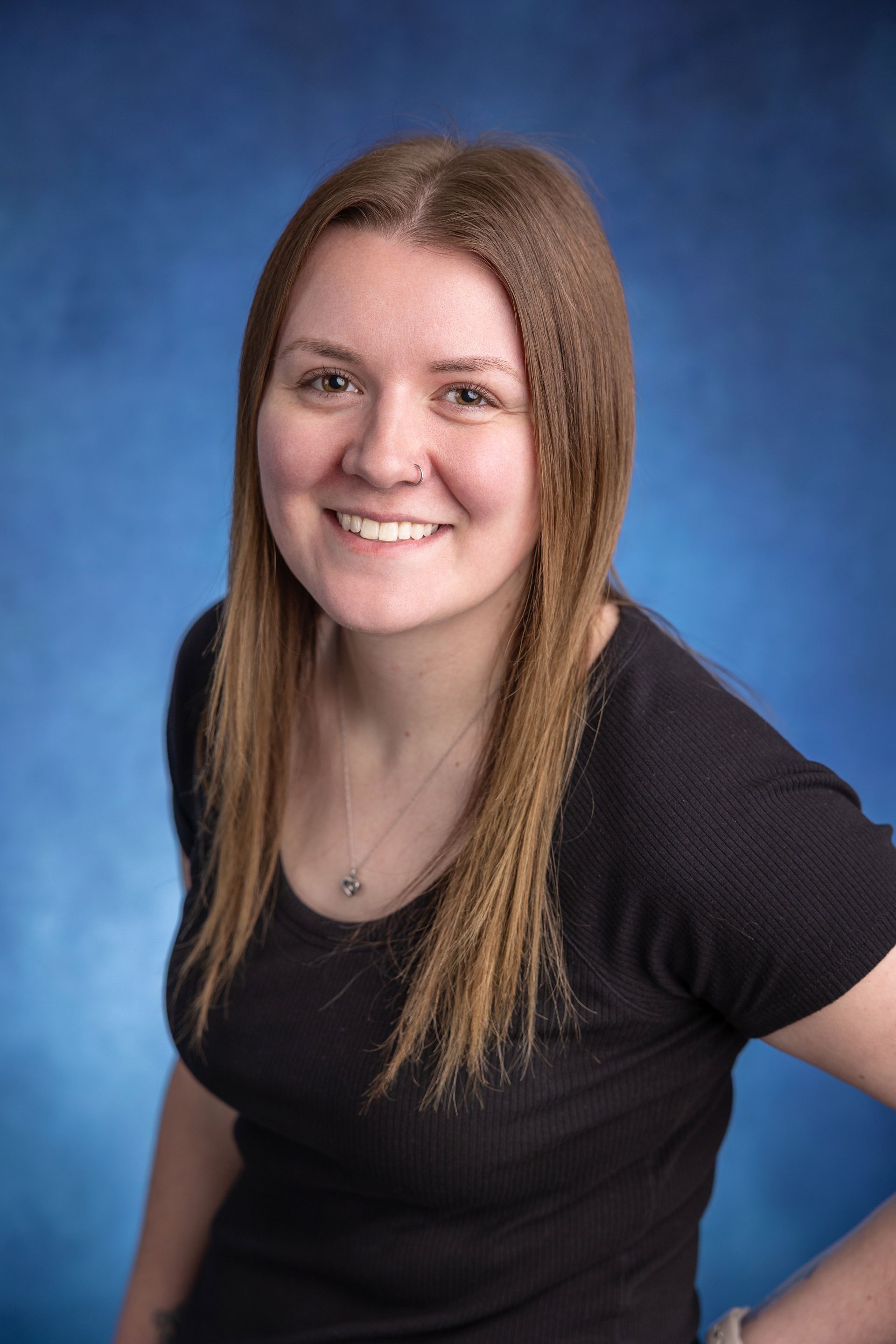 young professional woman happy