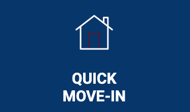 White outline of a house with a red door, 