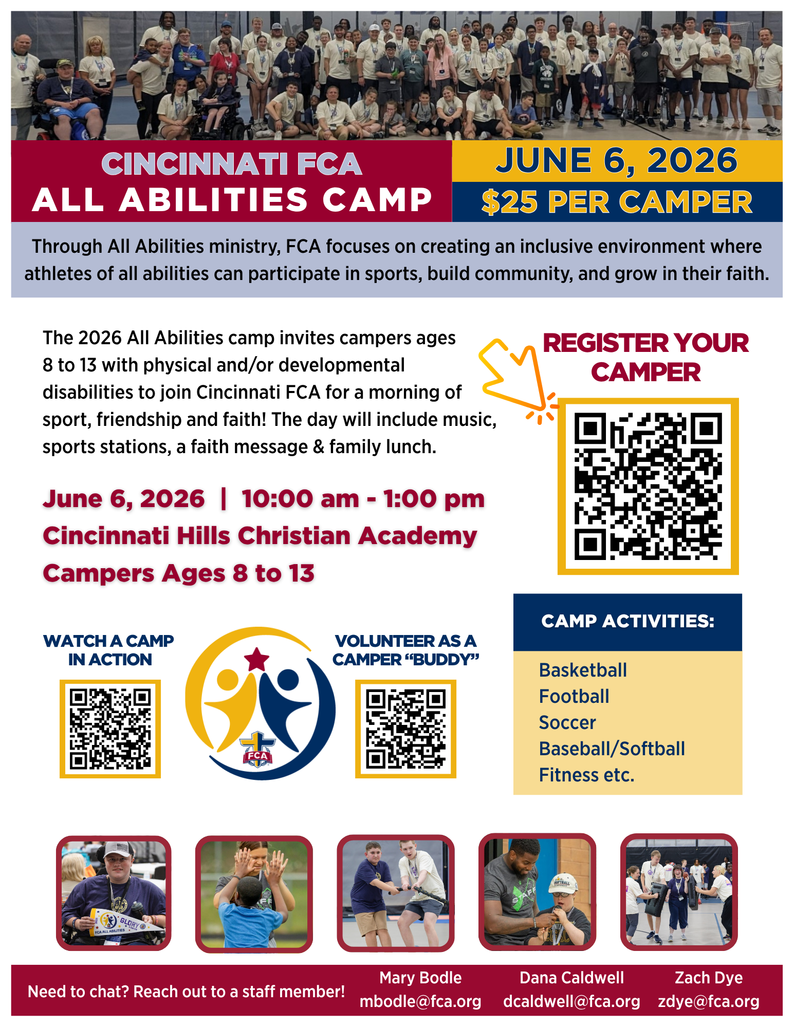 All Abilities Camp Flyer