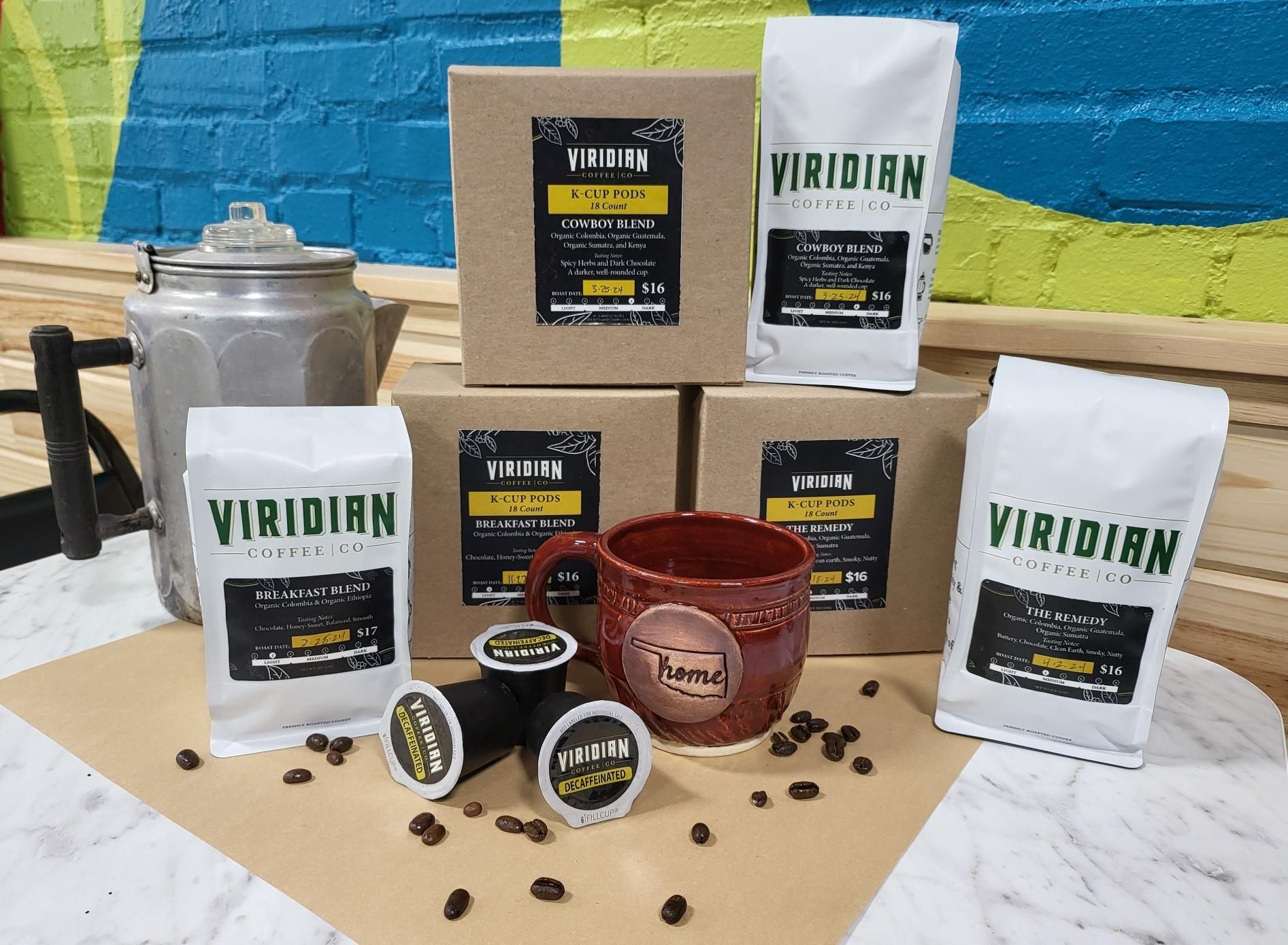 Viridian Coffee Co: Assorted 1 lb Bag Options