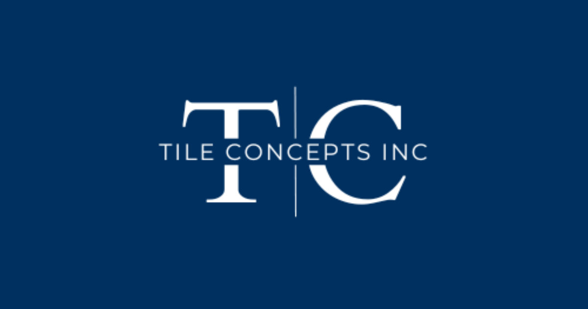 Logo for Tile Concepts Inc: white 