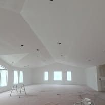 There is a ladder in the middle of the room.