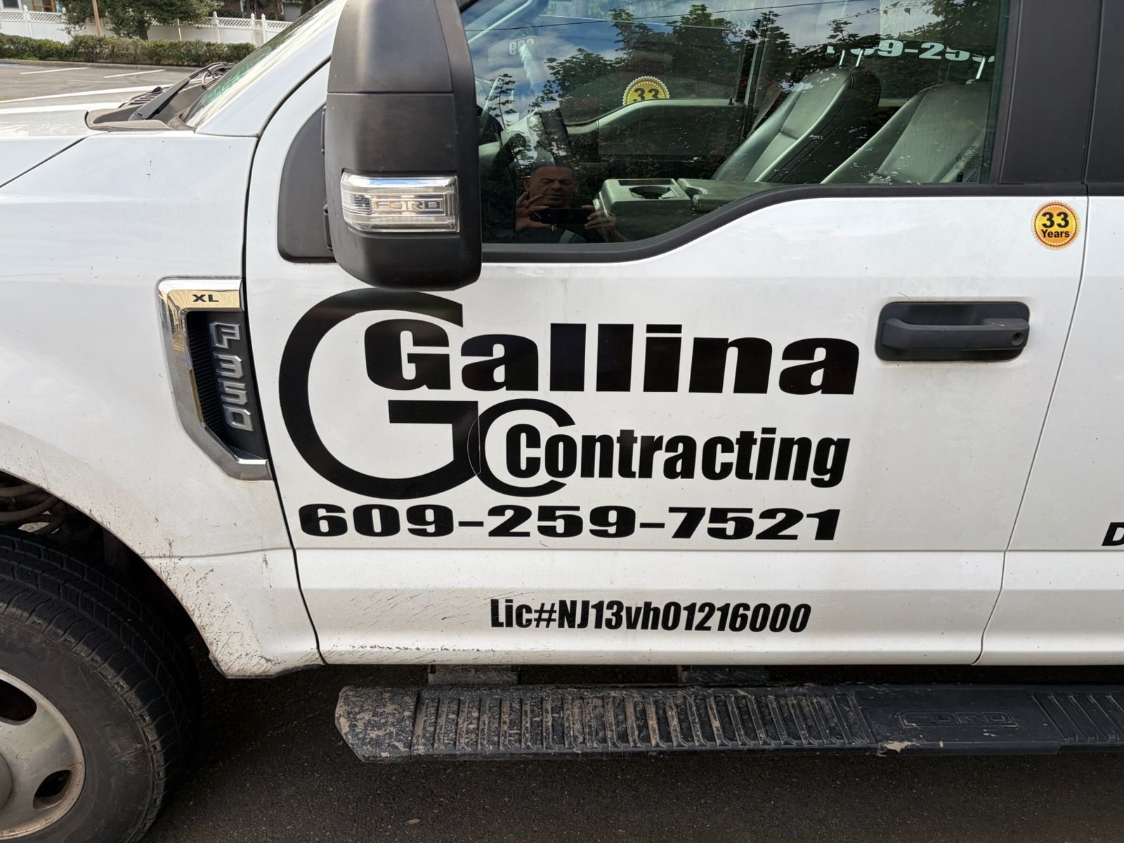 White truck with