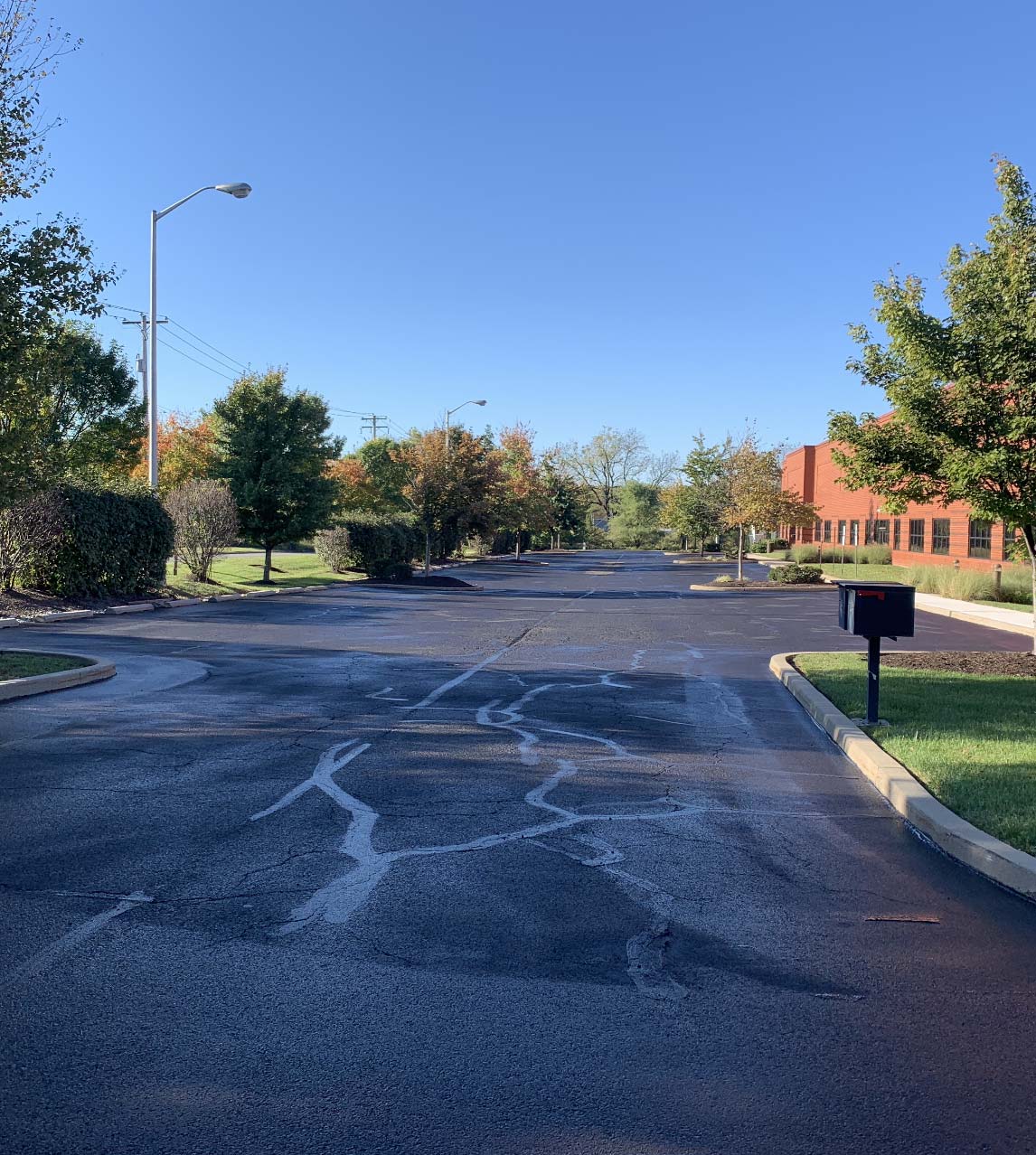 Hospital Parking Lot Sealcoating, Line Striping, Chester County PA