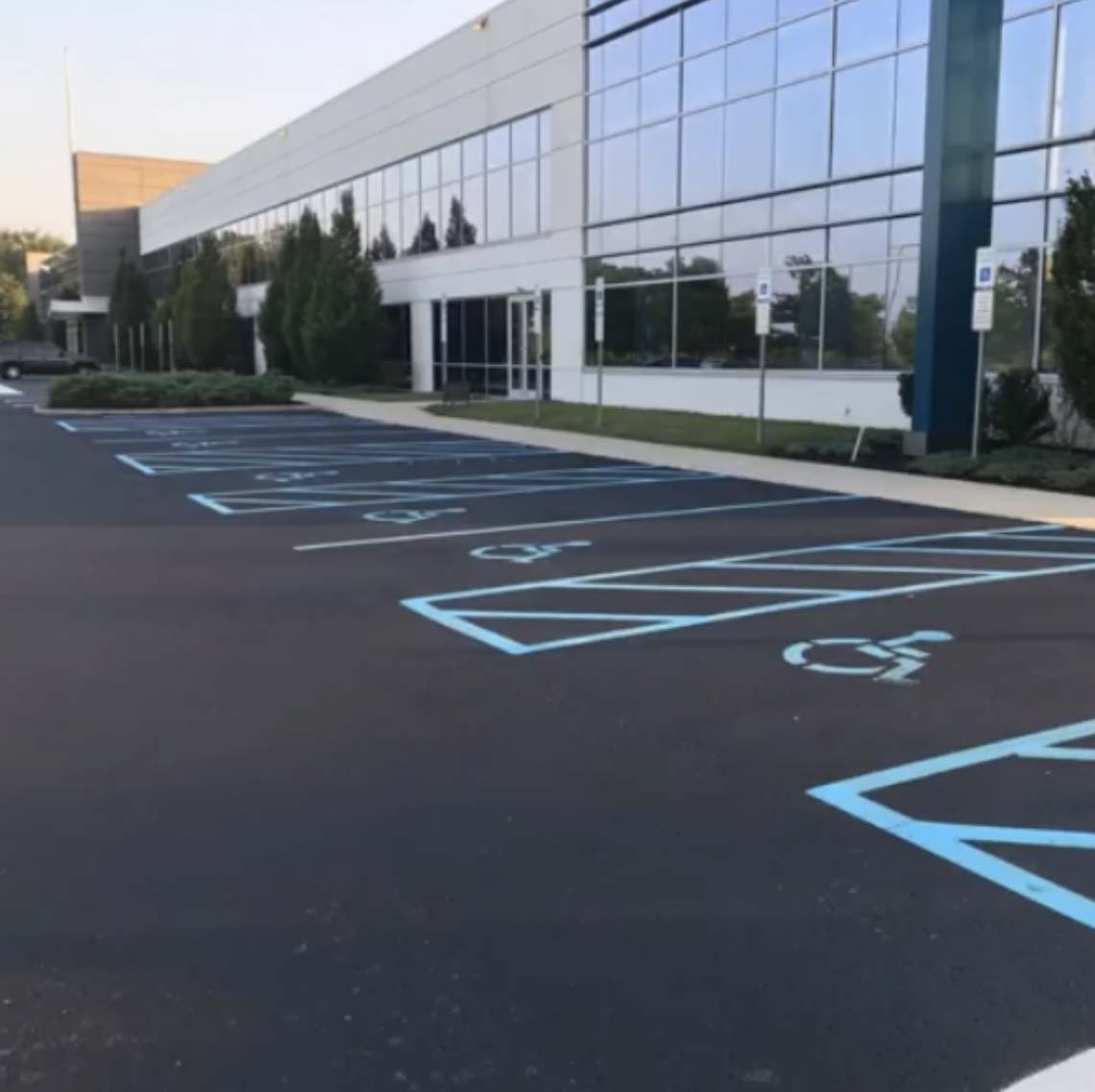 ADA Compliant Asphalt Line Striping and Marking, Montgomery County PA