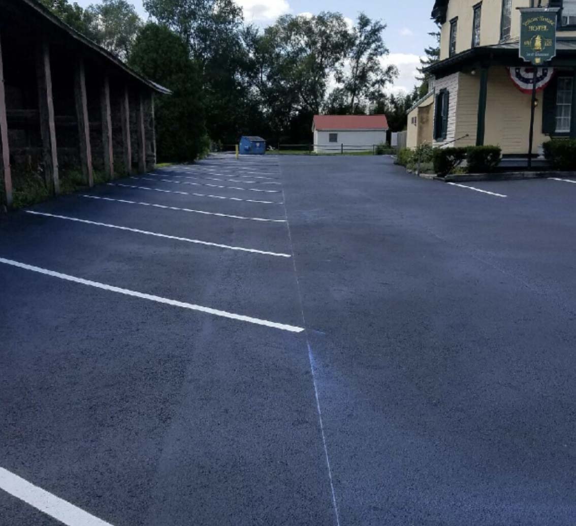 Residential Parking Lot Line Striping, Parking Lot Sealcoating, Chester County PA